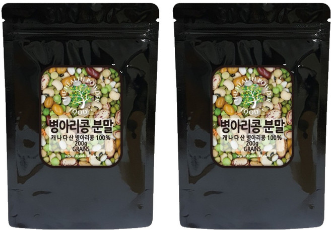 캐나다산 병아리콩 분말, 200g, 2개
