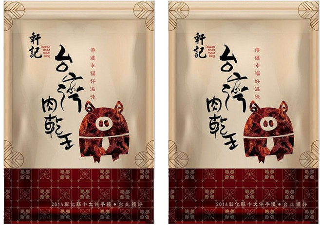 Taiwan dried meat king 軒記 台灣肉乾王 辣味豬肉絲, 160g, 2包