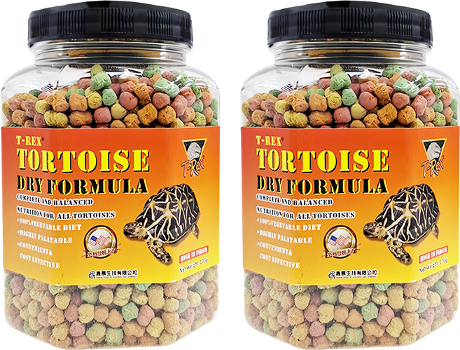 T-Rex Pet 陸龜專用彩色飼料, 170g, 2罐