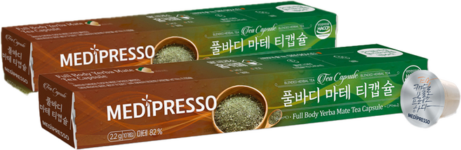 메디프레소 풀바디 마테 티 캡슐, 2.2g, 10개입, 2개