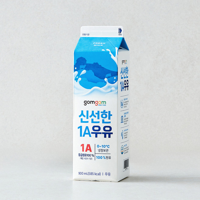 곰곰 신선한 1A 우유, 900ml, 1개