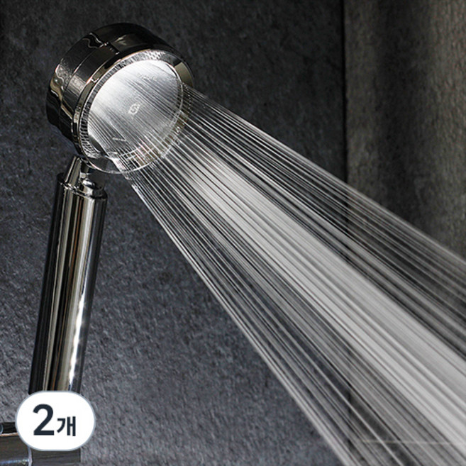 소퓨어 수압상승 샤워기헤드 STRONG8 미세물줄기, 2개, 크롬