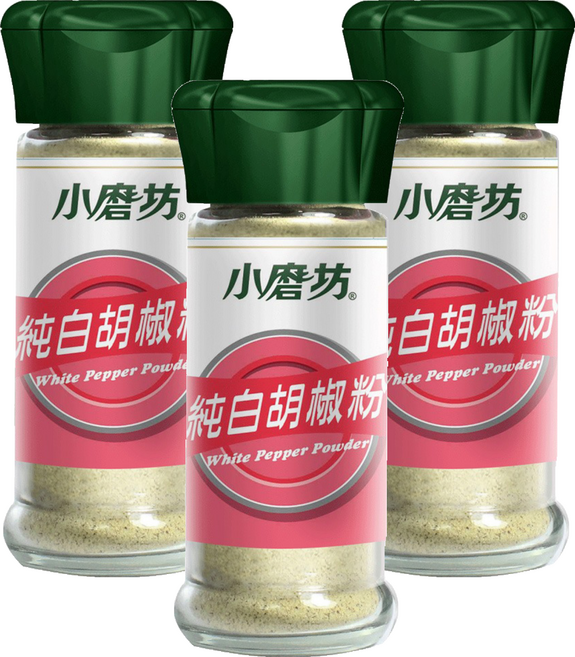 小磨坊 純白胡椒粉, 30g, 3瓶