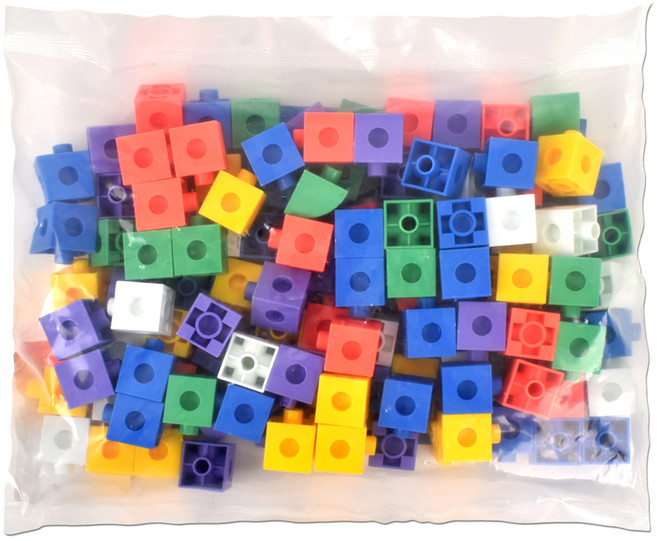 오즈토이 큐브 블록 놀이 110P, 혼합색상, 1세트