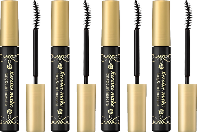 히로인메이크 롱앤컬 마스카라 P 6g, 딥블랙, 4개