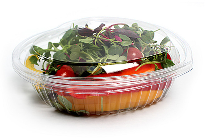 피크닉하우스 투명하트샐러드용기 1칸, 1개, 20개