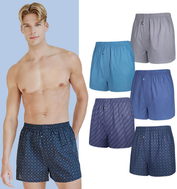 트라이 어반 클래식 순면 트렁크 팬티 5종세트