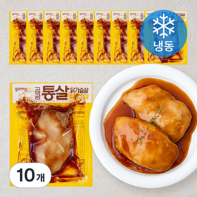 곰곰 통살 닭가슴살 허니소이맛 (냉동), 100g, 1개입, 10개