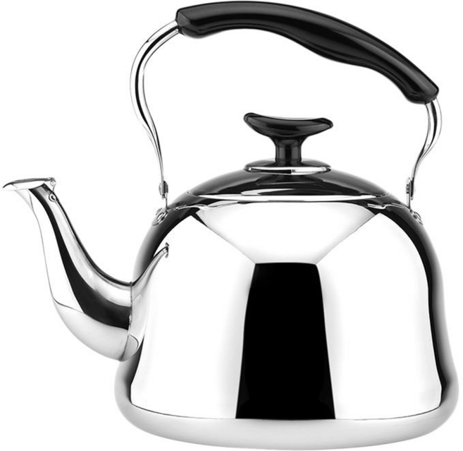 Chieh Pao 潔豹 304不銹鋼 雅緹琴音茶壺, 銀色, 3L, 1個