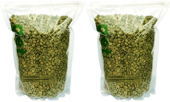 그린어쓰 인도네시아만델링 G1, 1kg, 2개