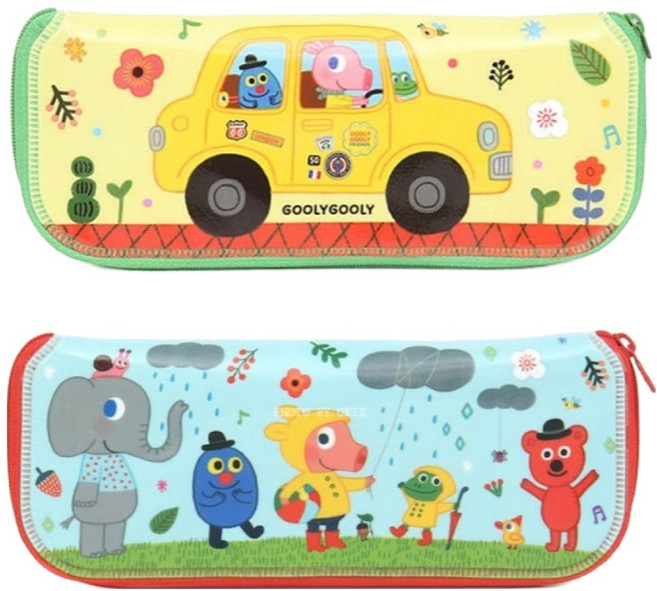 굴리굴리 프렌즈 수저케이스, 혼합색상, 단품, 2개