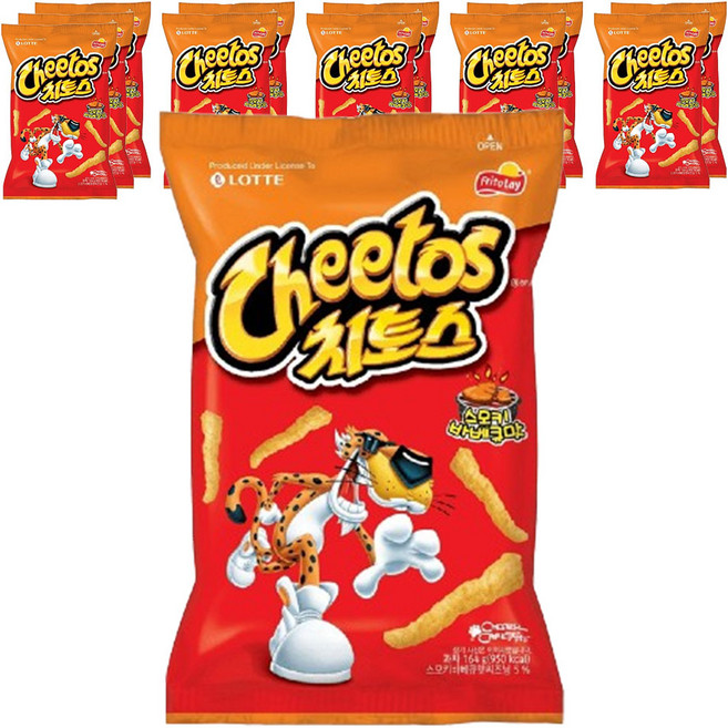 치토스 스모키바베큐맛 과자, 164g, 12개