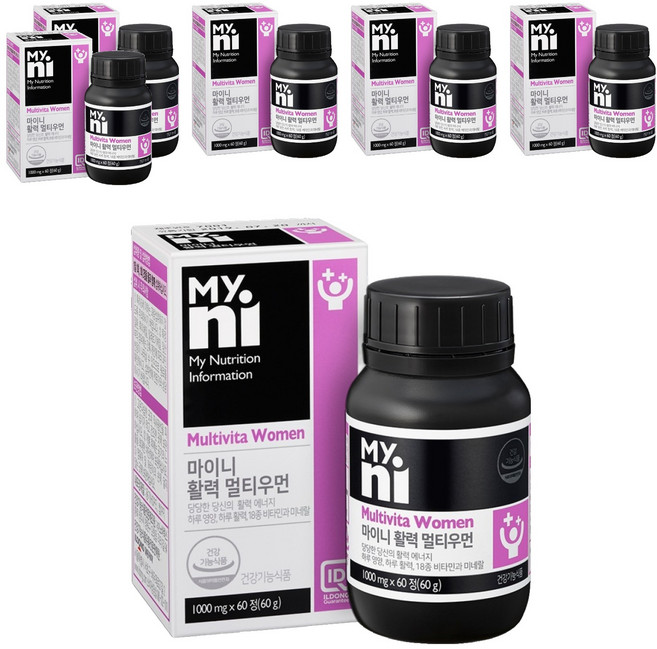 Myni 女性綜合維他命礦物質保健錠, 60顆, 6罐
