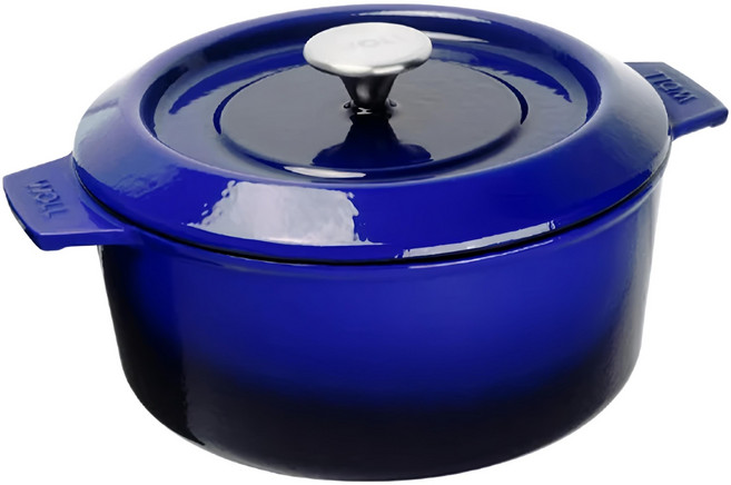 WOLL 德國 IRON 鑄鐵圓鍋, 24cm, 藍色, 1個