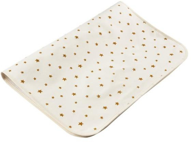 Kori Deer 可莉鹿 純棉表層透氣防水可水洗寶寶隔尿墊, 金色星星, 1個