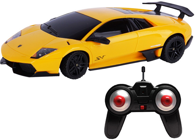 토이게이트 1 : 24 람보르기니 무르시엘라고 RC카, 옐로우, 1개