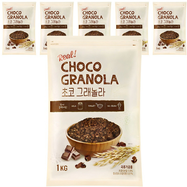 동서 초코 그래놀라 시리얼, 1kg, 6개
