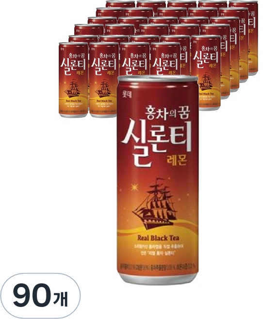 롯데칠성음료 실론티 레몬, 240ml, 90개