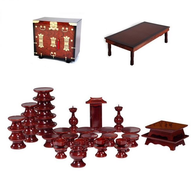 패키지 문화재 오리목 제기 39p + 남원 앞닫이 제기 보관함 + 남원 춘향골 직교자상 80-120, 1세트