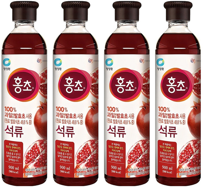 홍초 석류, 900ml, 4개