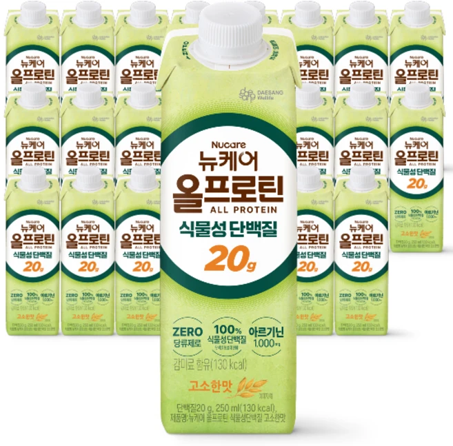 뉴케어올프로틴 식물성단백질 고소한맛, 24개, 250ml - 쿠팡