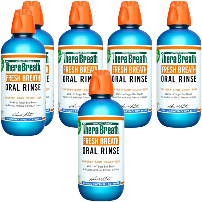 테라브레스 아이시민트 구강청결제, 473ml, 6개