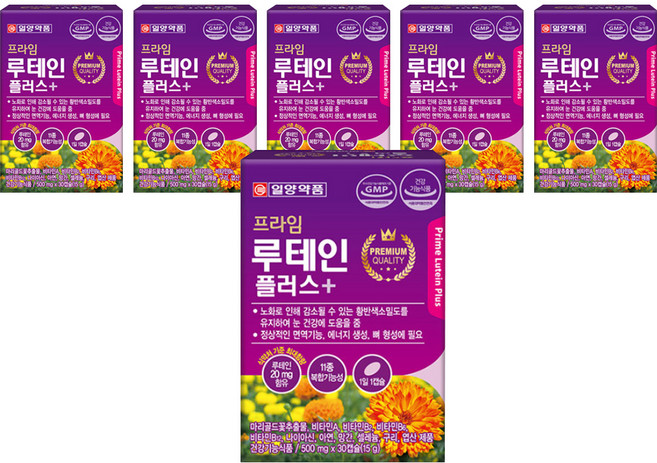 일양약품 프라임 루테인 플러스, 30정, 6개
