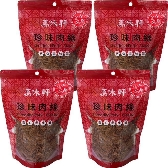 萬味軒 珍味豬肉絲, 300g, 4包