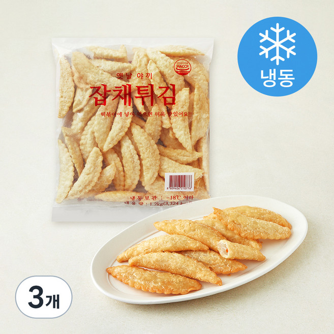 만복식품 잡채튀김 (냉동), 1.2kg, 3개