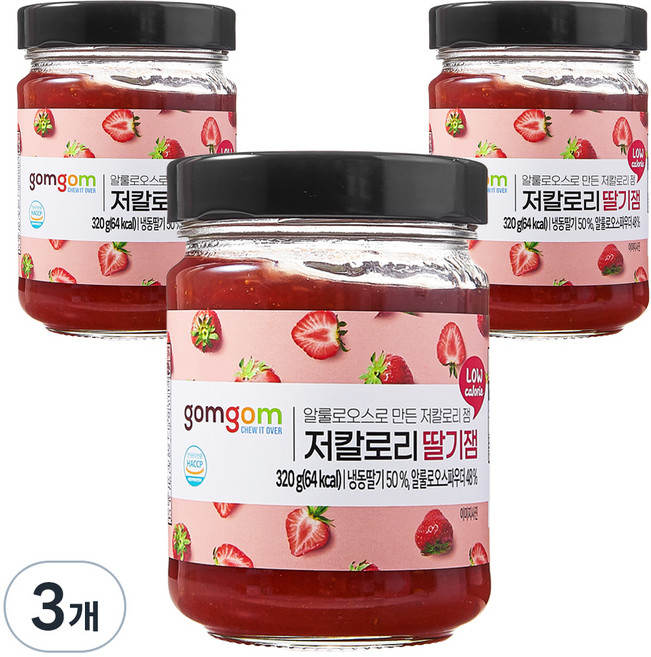 곰곰 저칼로리 딸기잼, 320g, 3개