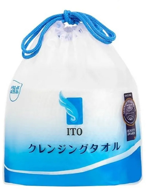 ITO 日本伊藤 捲筒式洗臉巾 20 x 20cm 80張, 白色, 1捲
