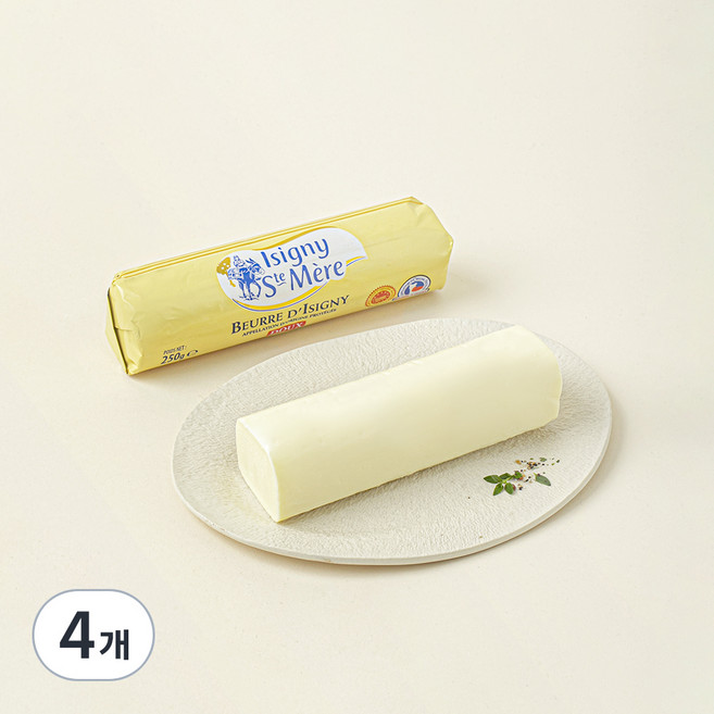이즈니 AOP 무염 버터롤, 250g, 4개
