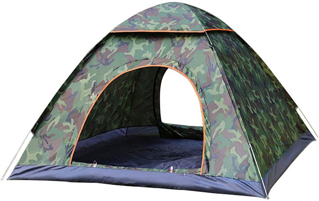 折疊露營帳篷 單開門, 迷彩A, 1-2人