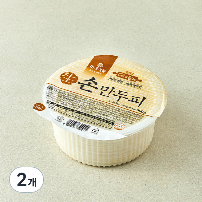 마포식품 생 손만두피 50장, 800g, 2개