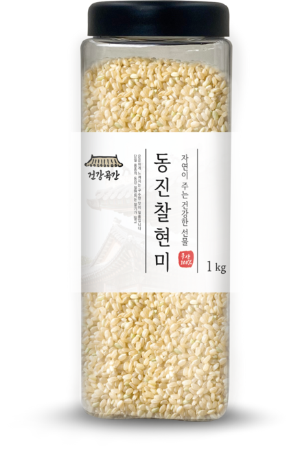 건강곡간 동진 찰현미, 1kg, 1개