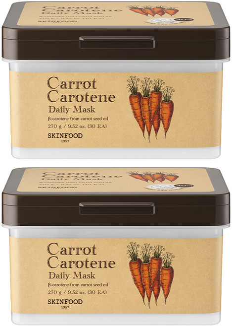 스킨푸드 캐롯 카로틴 데일리 마스크, 30개입, 2개