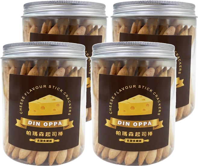 DIN OPPA 帕瑪森起司棒, 100g, 4罐