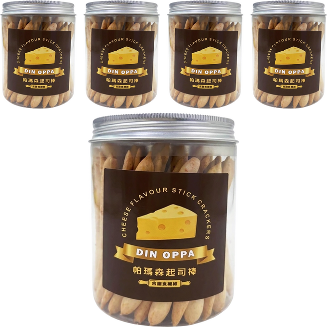 DIN OPPA 帕瑪森起司棒, 100g, 5罐