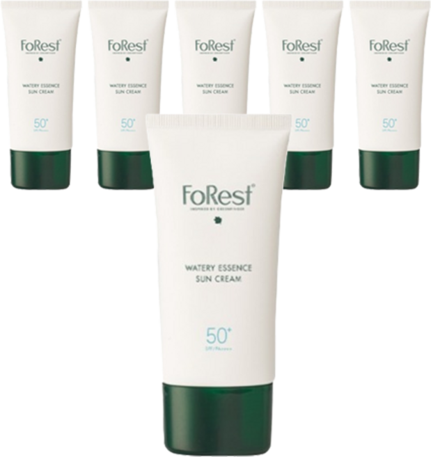 그린핑거 포레스트 워터리 에센스 선크림 SPF50+ PA++++, 80ml, 6개