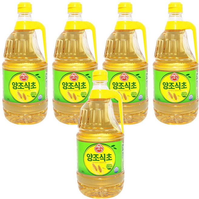 오뚜기 양조 식초, 1.8L, 5개