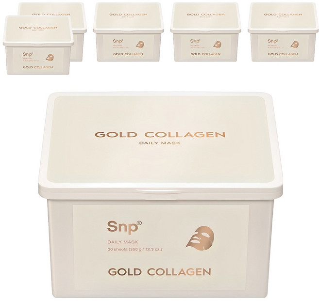 Snp 黃金膠原蛋白每日面膜, 30片, 6盒