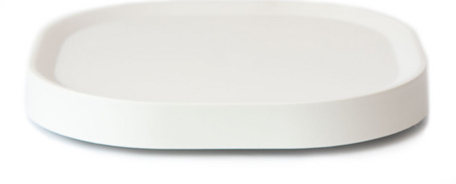 데이지안 바퀴달린 이동식 받침대 라운드 사각, 아이보리, 1개