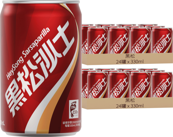 黑松 沙士, 330ml, 48罐