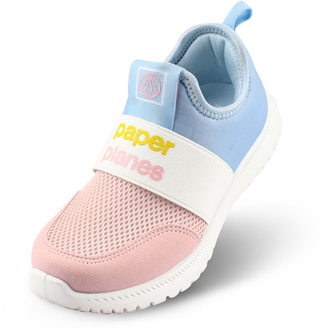 페이퍼플레인키즈 키즈 운동화 아동 여름 신발 끈없는 아동화