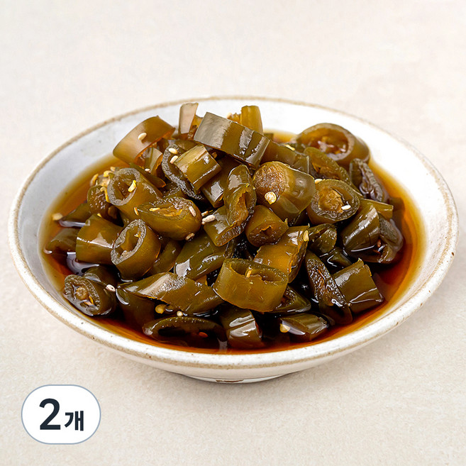 초록들 고추 간장절임, 300g, 2개