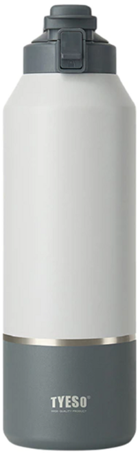 TYESO 泰碩 便攜彈蓋保溫瓶, 撞色灰, 1個, 1.2L