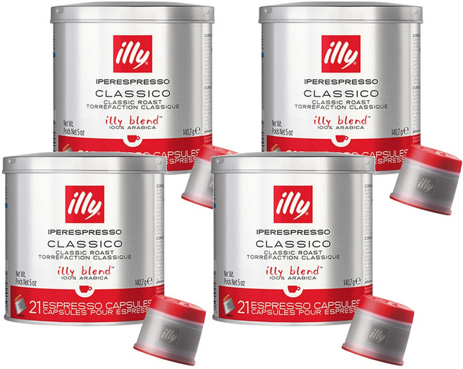 일리 클래식 로스트 클라시코 캡슐커피, 6.7g, 4개, 21개입