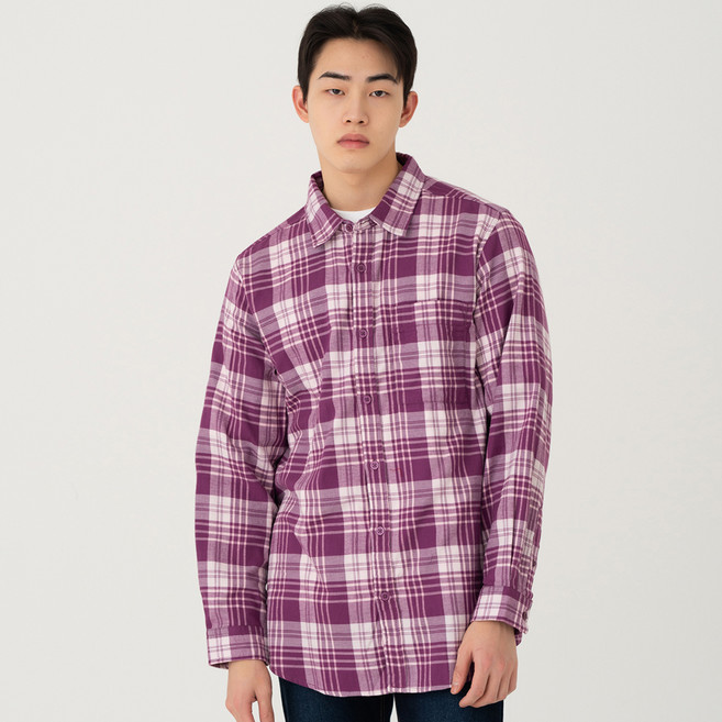 CITIFY 男士法蘭絨格紋襯衫12