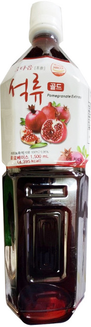 파낙스 참다음 석류 골드 음료베이스, 1.5L, 1개