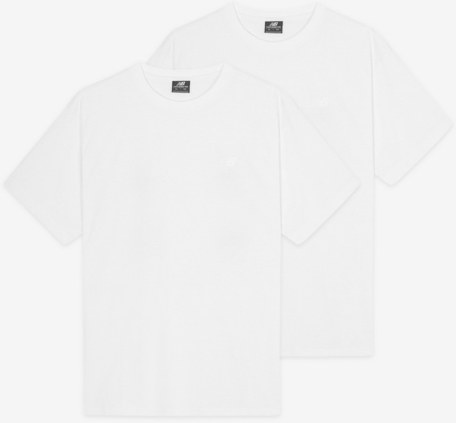 뉴발란스 남녀공용 UNI 냉감 로고 반팔 티셔츠 2종 세트 NBNEFB9003